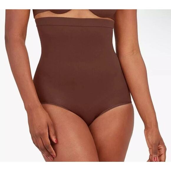 SPANX Other - Spanx Higher Power Brief High-Waisted Size A Cocoa Cotton Panty Shaper NWT